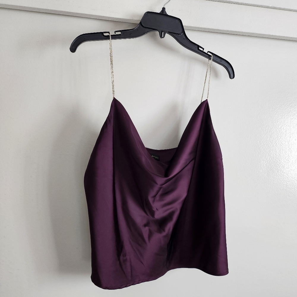 Purple top with Shine Strap size L